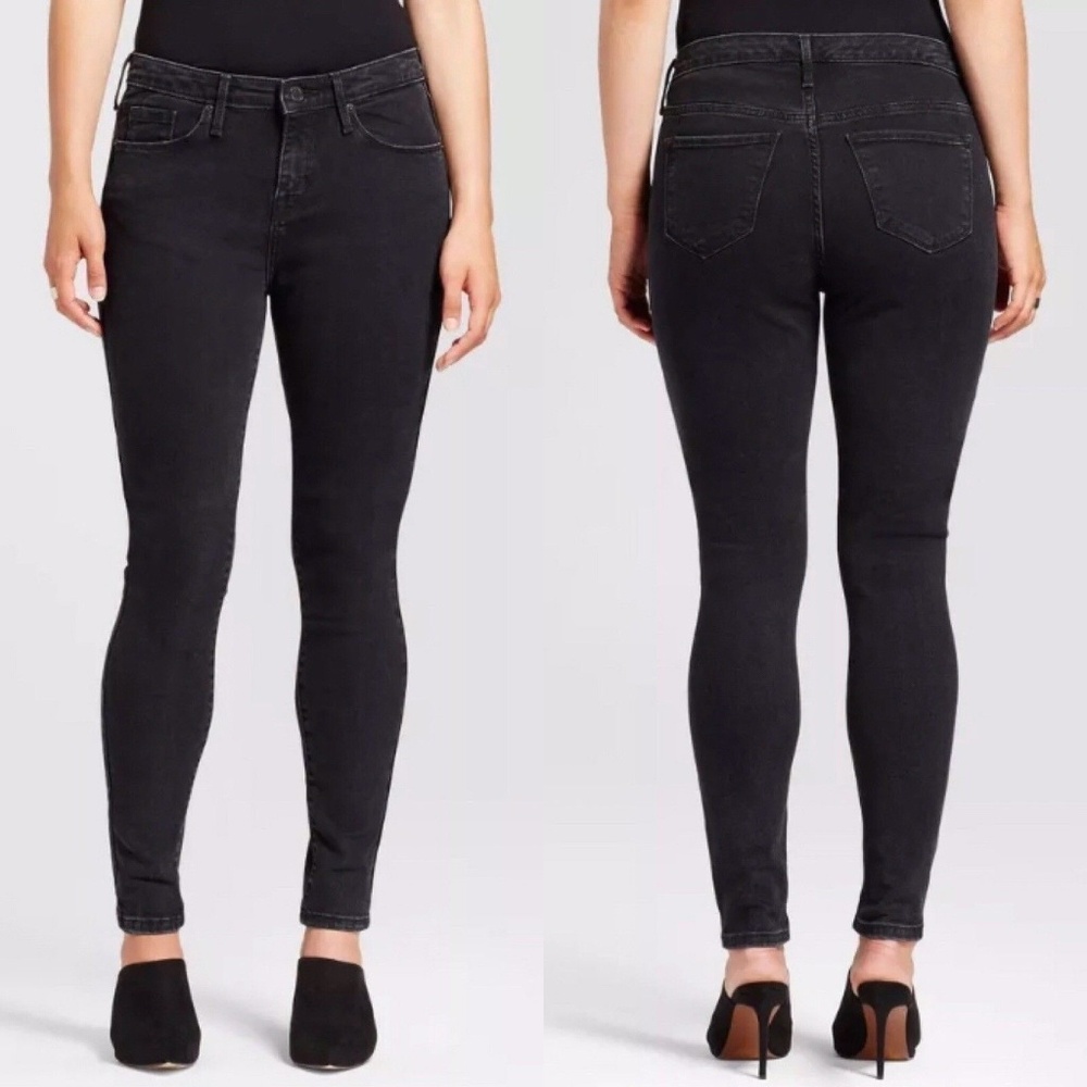Mossimo Mid-Rise Curvy Skinny Jeans 0 LONG
